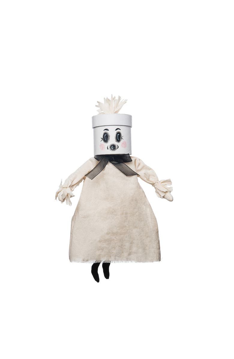 Gallerie II Ambrose Ghost Joe Spencer Gathered Traditions Soft Art Doll Fall Autumn Halloween Harvest Figure Figurine, Main, color, White