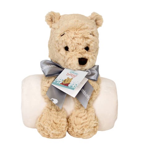 Disney Baby Classic Winnie the Pooh Blanket & Plush Baby Gift Set