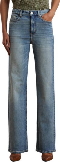Lauren Ralph Lauren High Waist Wide Leg Jean 