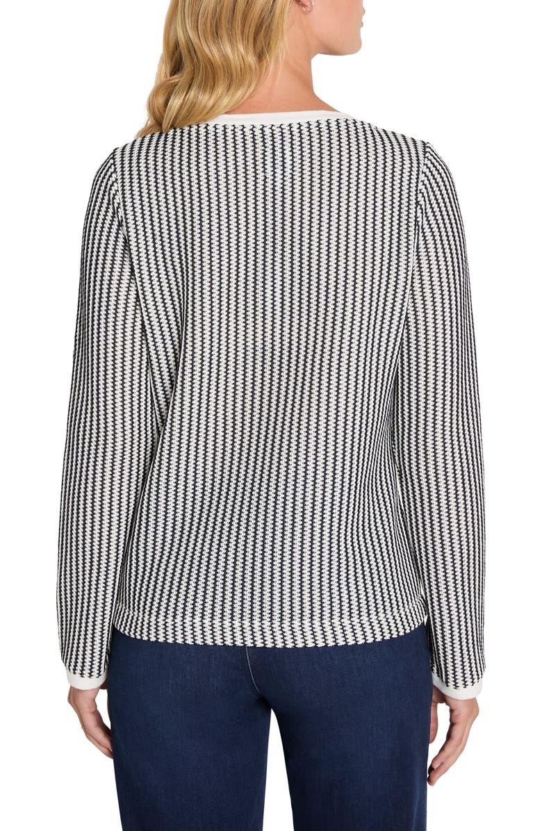 NIC+ZOE Zigag Knit Top, Alternate, color, Indigo Multi