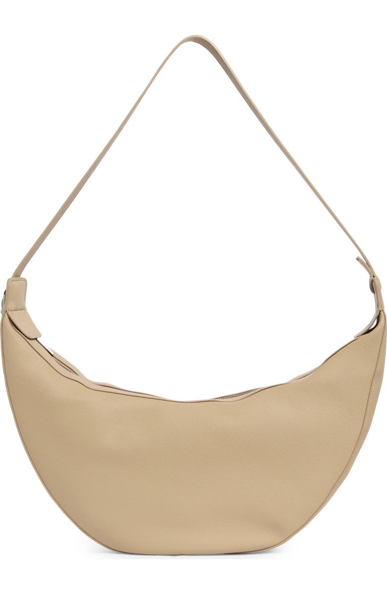 BCBG Slouchy Crescent Hobo Bag, Main, color, Ginger