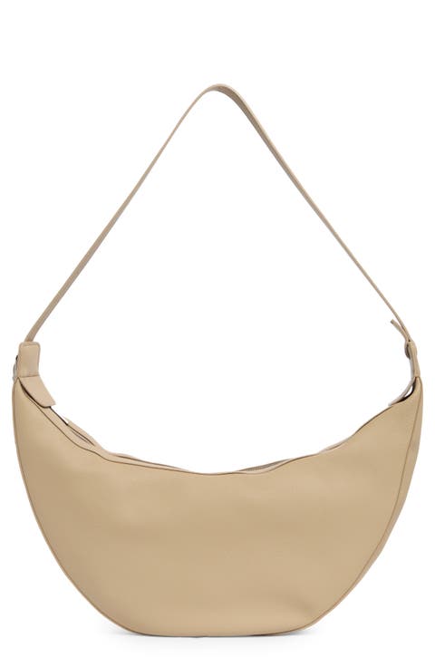 Slouchy Crescent Hobo Bag