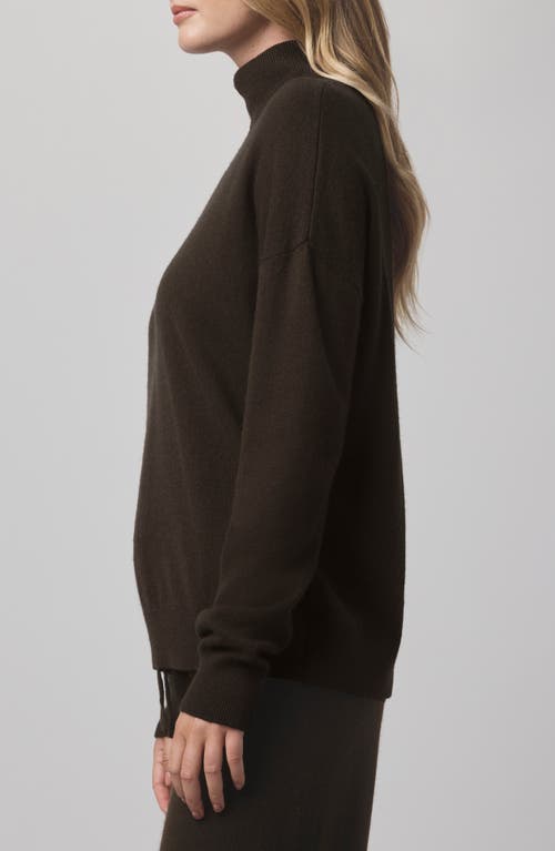 Splendid Tori Cashmere Turtleneck Sweater In Black