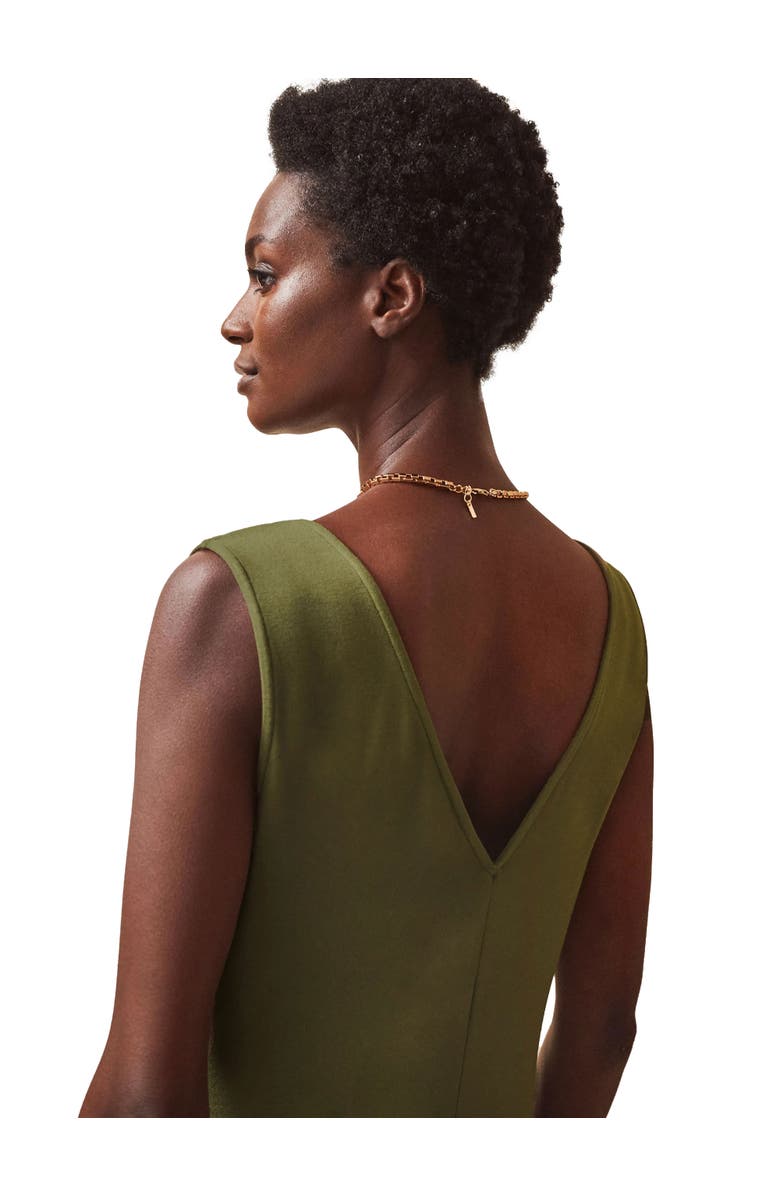 Ro&Zo Jersey Sleeveless V-Neck Jumpsuit, Alternate, color, Olive