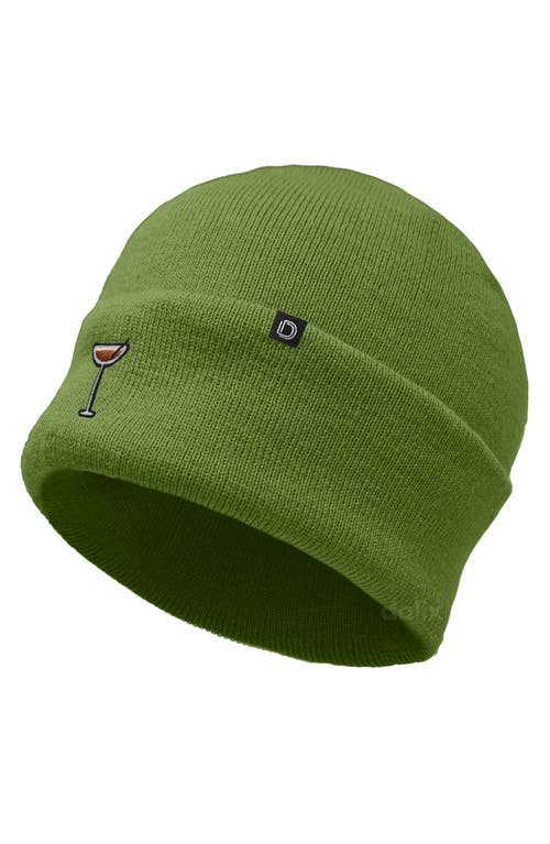 Dalix Coffee Martini Beanie Cap In Green