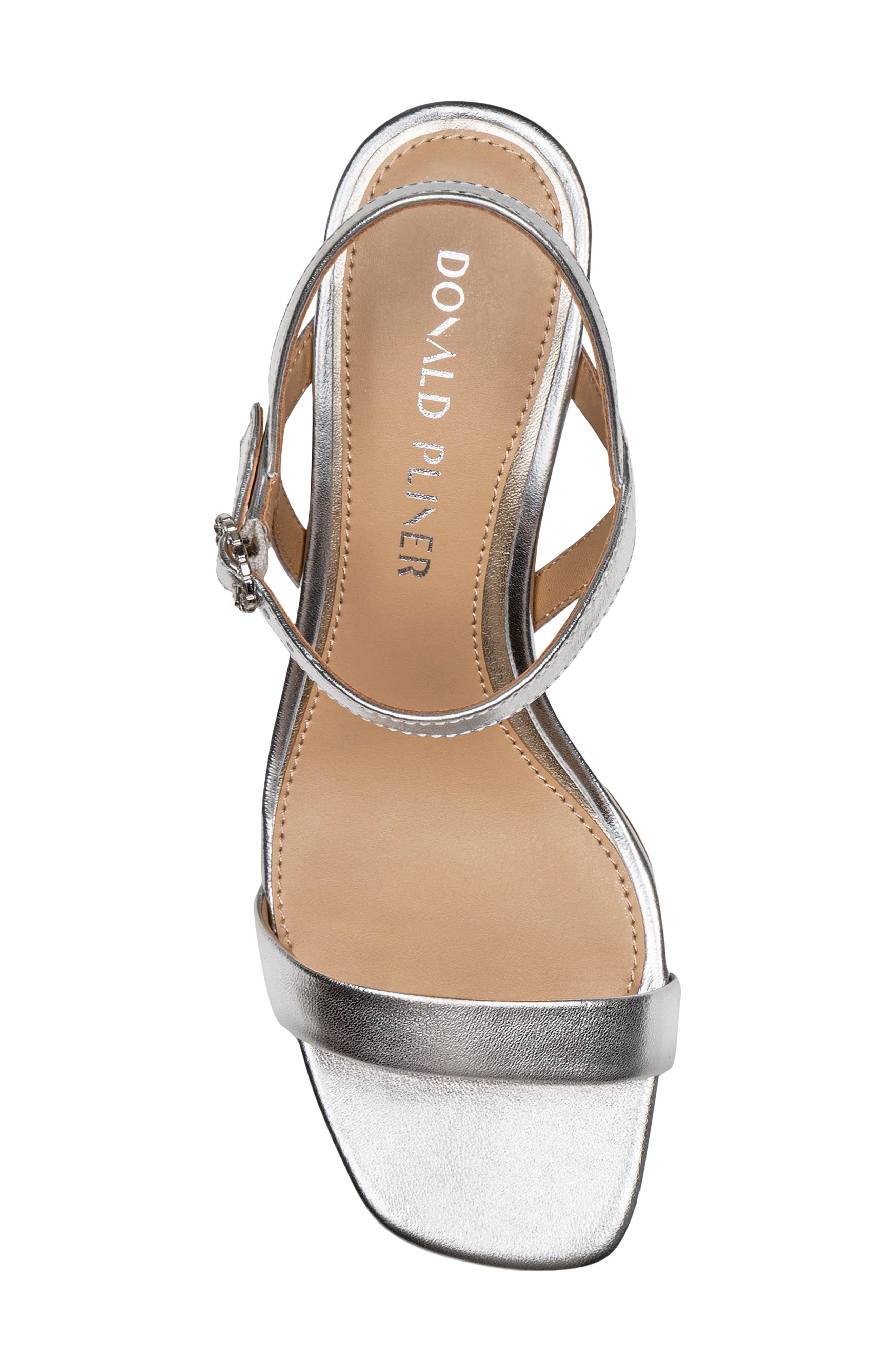 Block Heel Sandal, Alternate, color, SILVER