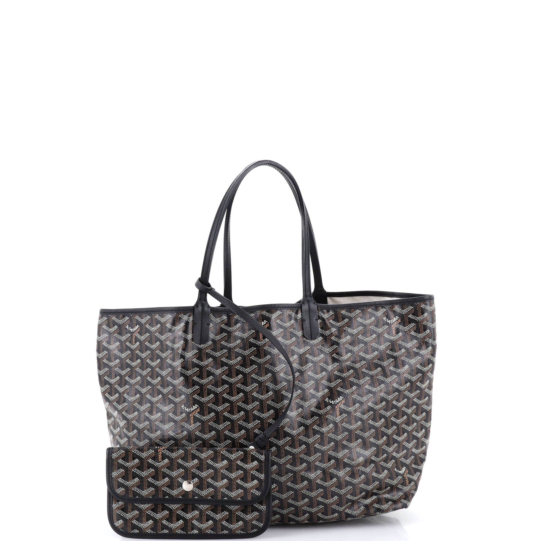 Pre-Owned Goyard Saint Louis Tote Coated Canvas PM, Alternate, color, Black