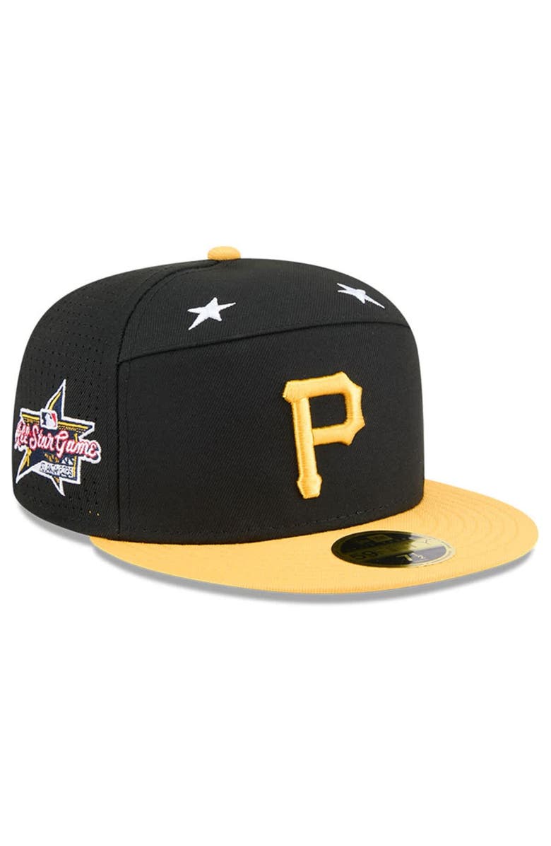 New Era Men's New Era Black/Gold  Pittsburgh Pirates 2025 MLB All-Star Game Side Patch 59FIFTY Fitted Hat, Alternate, color, 
