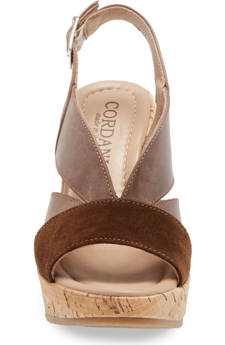 Cordani Randie Platform Wedge Slingback Sandal, Alternate, color,