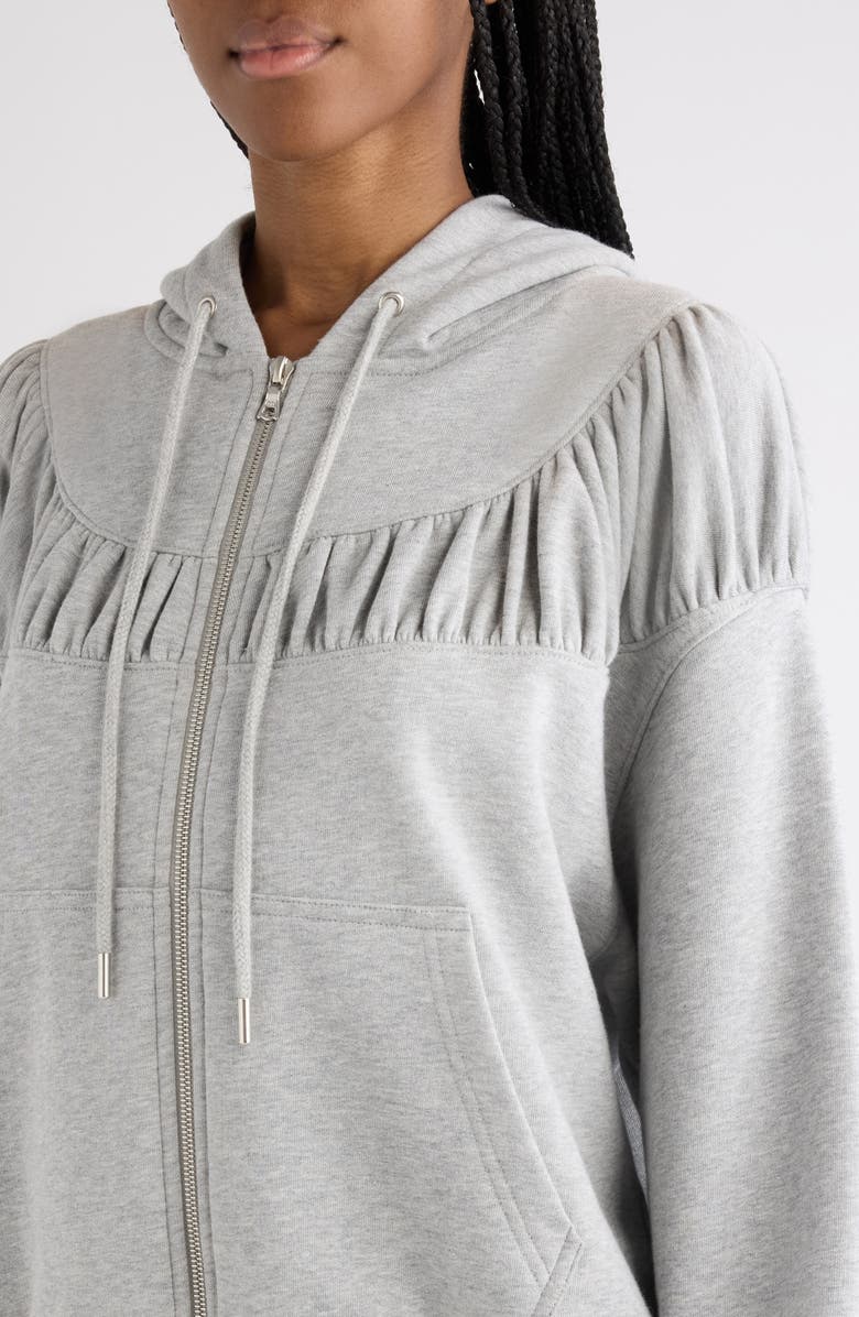 Dries Van Noten Hadina Zip Sweatshirt, Alternate, color, Grey Melange