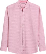Johnston & Murphy XC+™ Football Print Performance Button-Down Shirt
