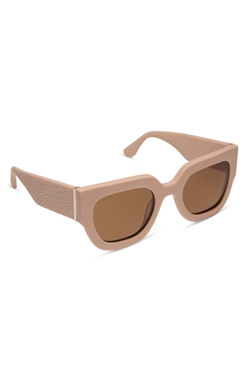 Diff Maren 50mm Square Sunglasses In Brown