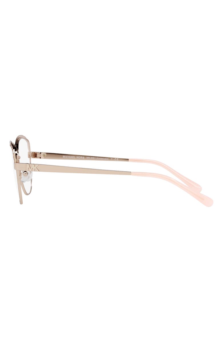 Michael Kors 53mm Cat Eye Optical Glasses, Alternate, color,