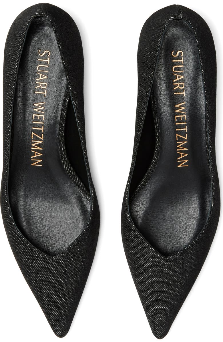Stuart Weitzman Eva Kitten Heel Pointed Toe Pump, Alternate, color,