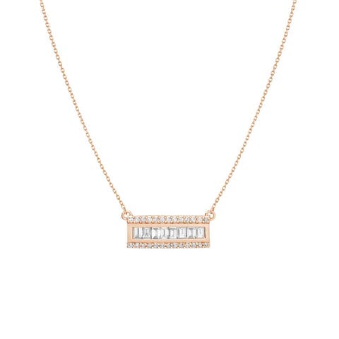 Baguette Bar Necklace
