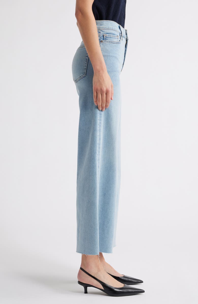 FRAME Le Palazzo Crop Wide Leg Jeans, Alternate, color, Tribute Raw After