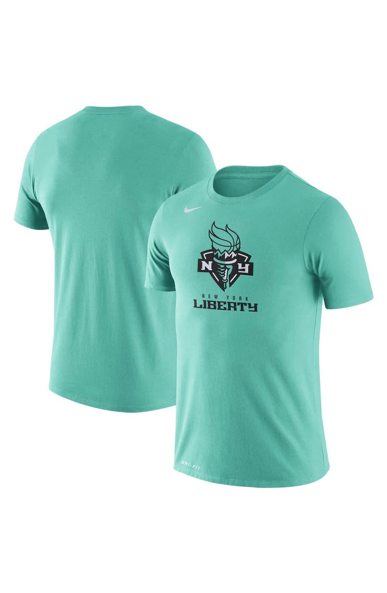 Nike Men's Nike Mint Green New York Liberty Logo Performance T-Shirt, Main, color, 