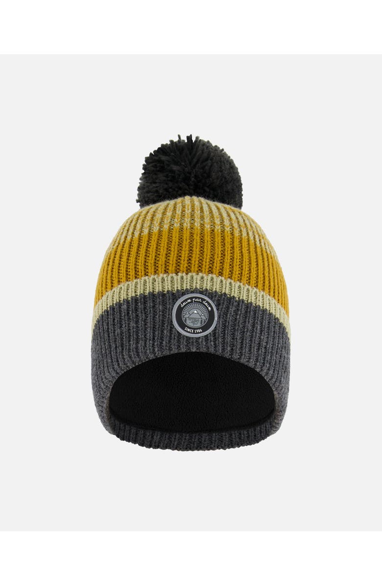 Deux par Deux Boy's Knit Hat Gray, Spice And Sage, Main, color, Stripes
