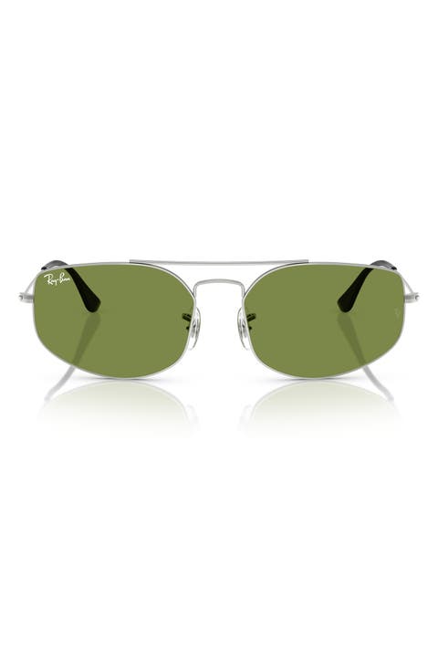 57mm Irregular Oval Sunglasses