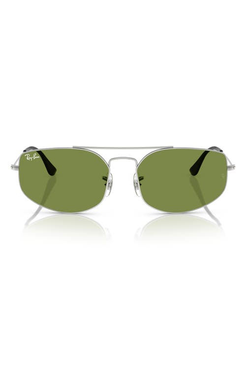 Ray Ban Ray-ban 60mm Irregular Sunglasses In Silver