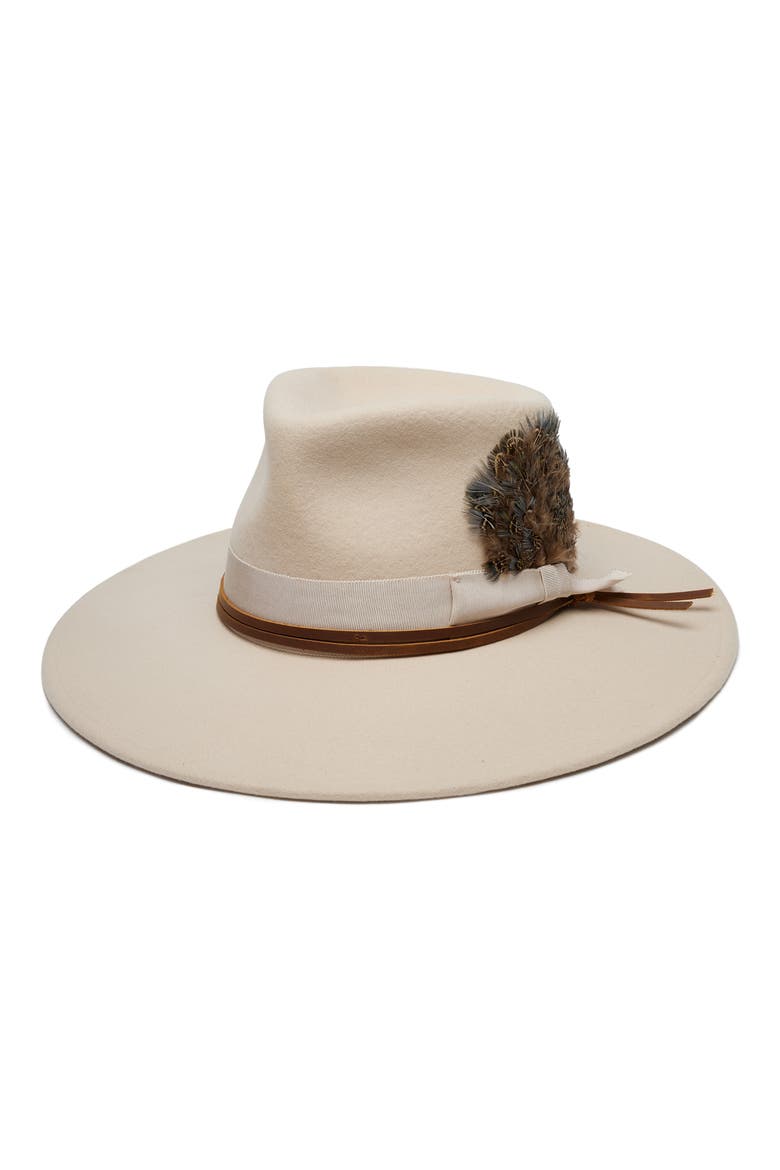 Cashmere Rancher Hat, Alternate, color, BONE