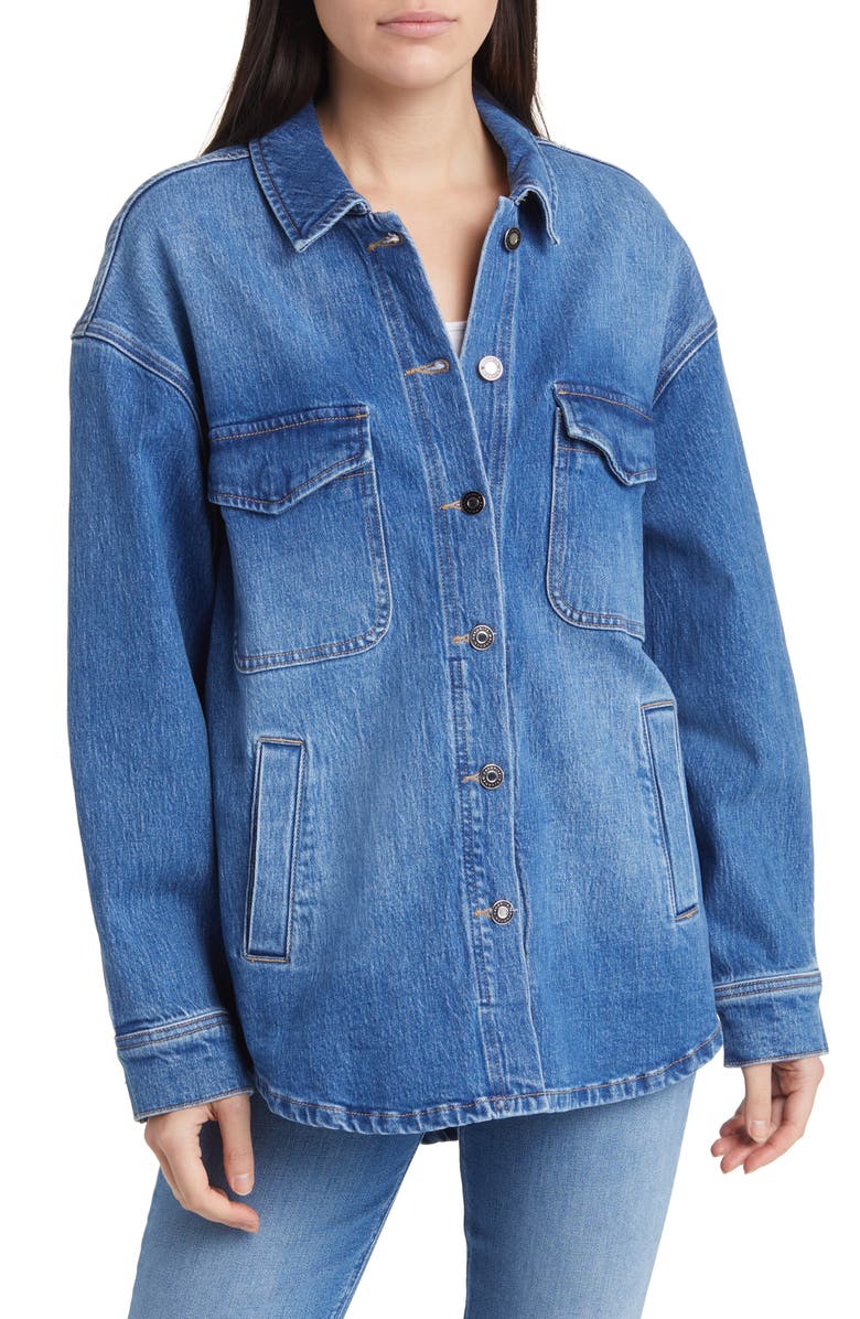 Favorite Daughter The David Denim Shirt Jacket, Alternate, color, Inez