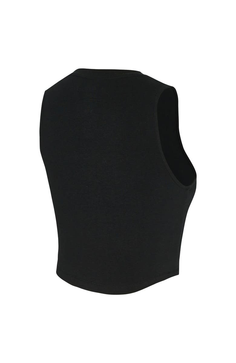 CONCEPTS SPORT Women's Concepts Sport  Black FC Dallas Market Cropped Tri-Blend Tank Top, Alternate, color, Black