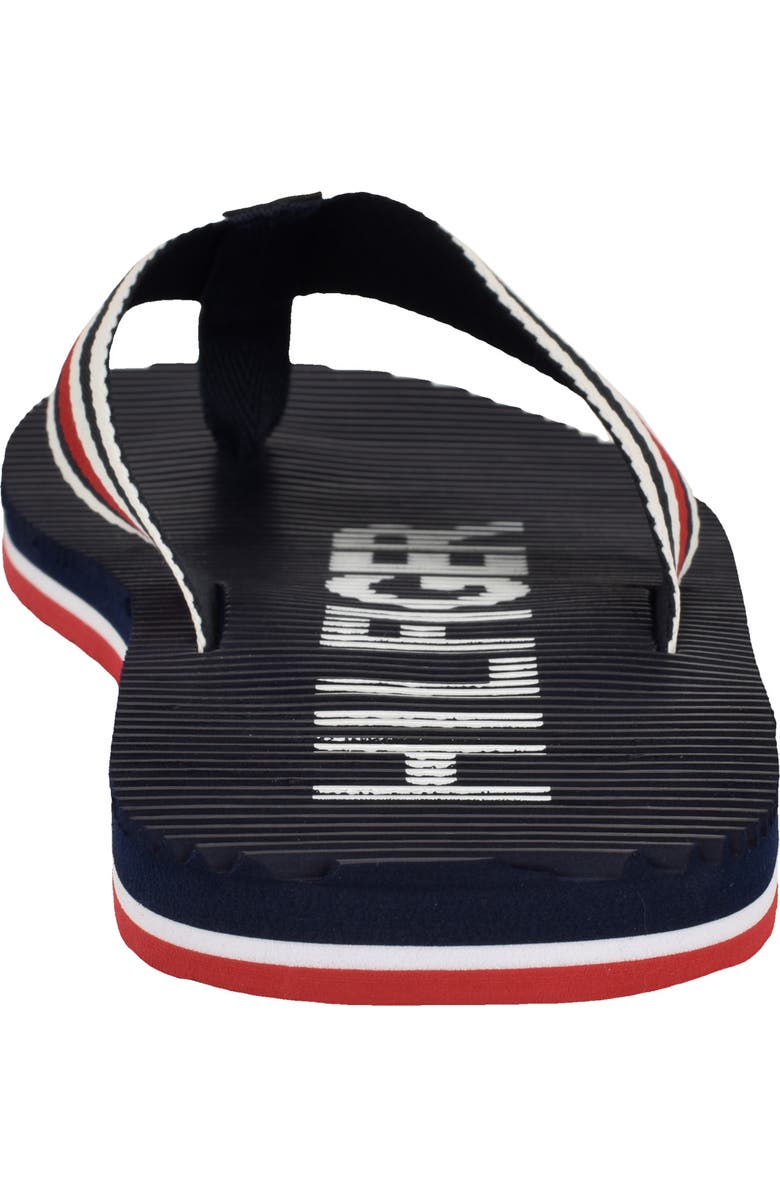 Tommy Hilfiger Donom Flip Flop, Alternate, color, Navy Stripe Multi