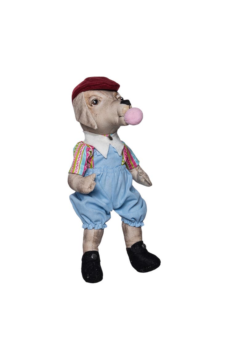 Benji Bubbles Spring Joe Spencer Gathered Traditions Figurine 10", Alternate, color, Blue