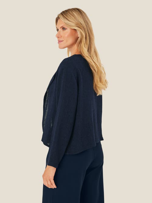 Masai Copenhagen Majulitta Open Front Long Sleeve Jacket In Blue