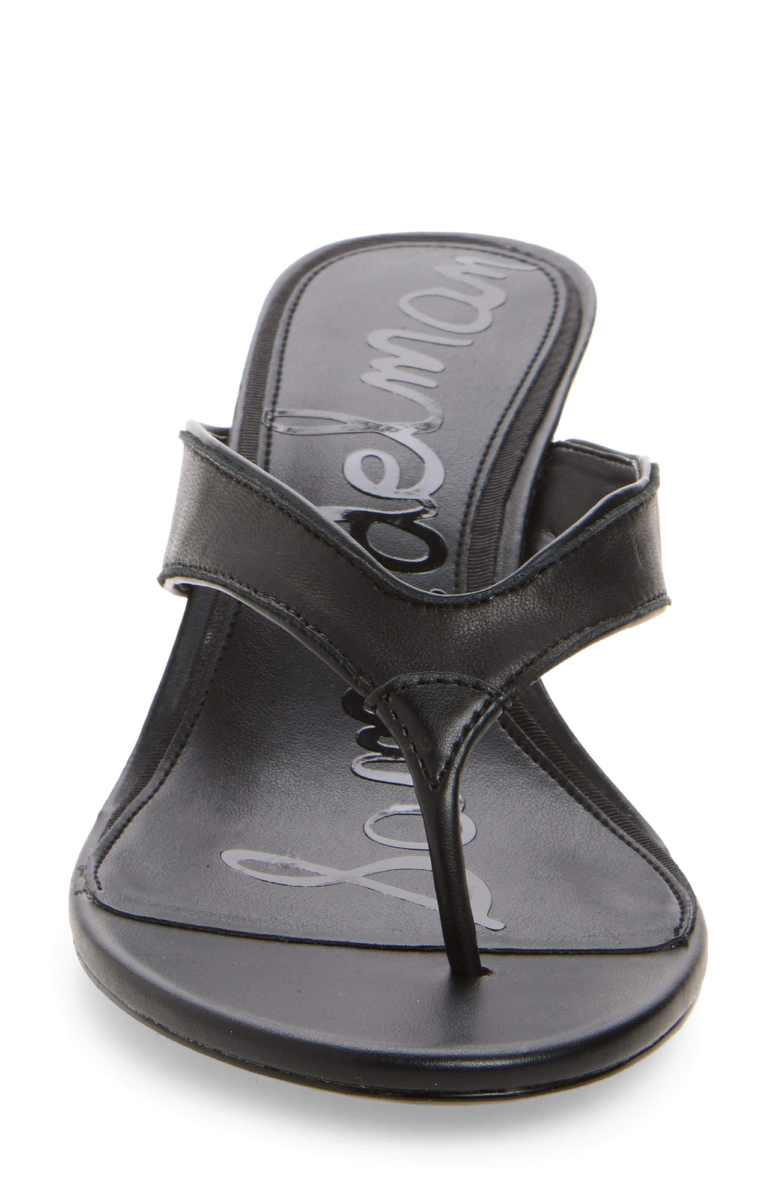 Sam Edelman Amie Kitten Heel Flip Flop, Alternate, color, Black