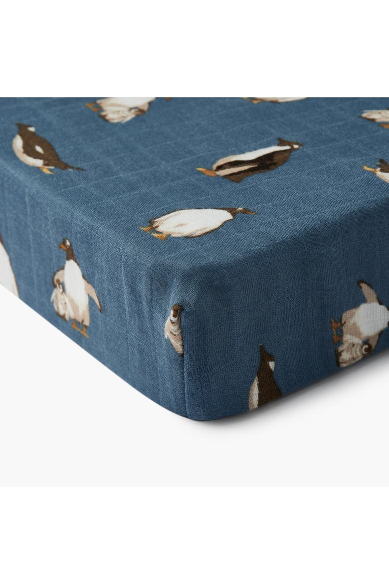 Crib Sheet, Alternate, color, Penguins