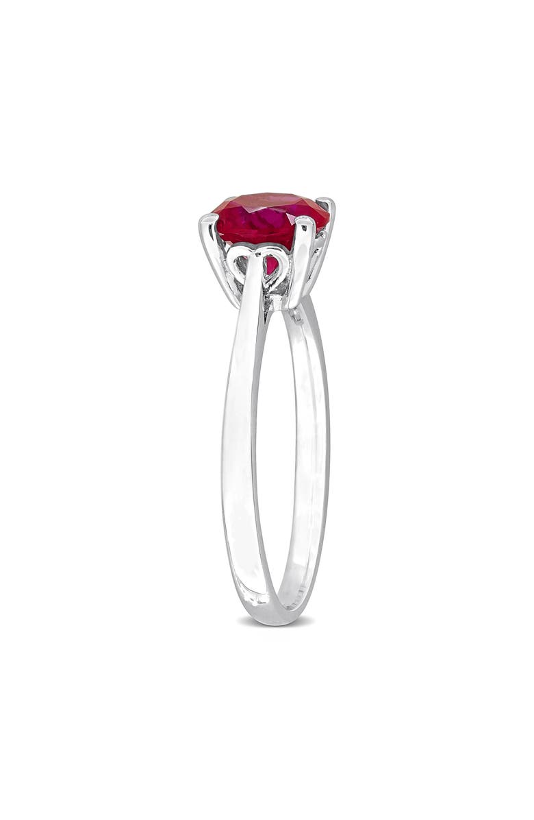 DELMAR Created Ruby Solitaire Ring, Alternate, color, Red