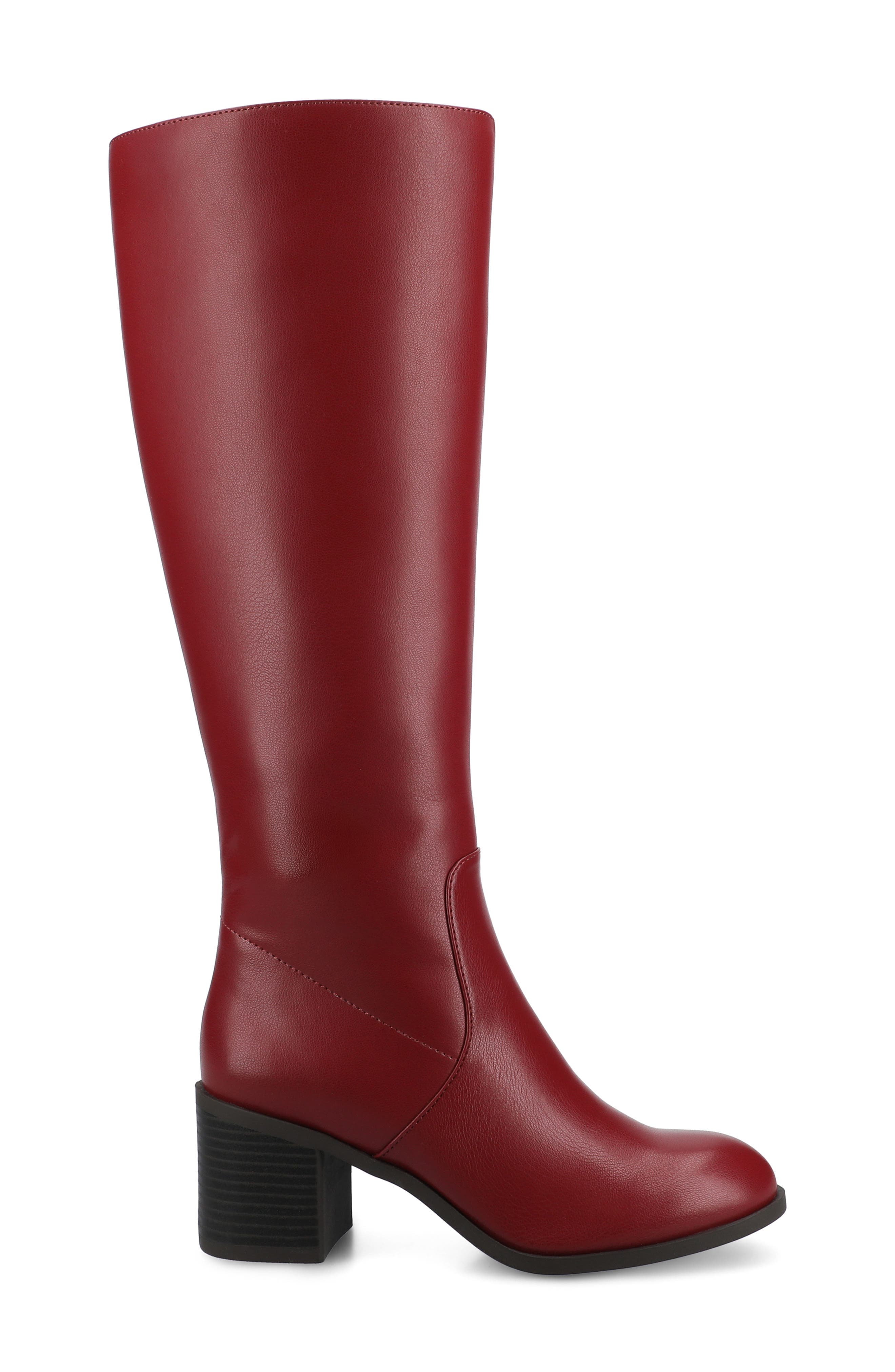 Romilly Block Heel Boot, Alternate, color, CRANBERRY