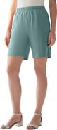 Roaman's Plus Size Soft Knit Pull On Short