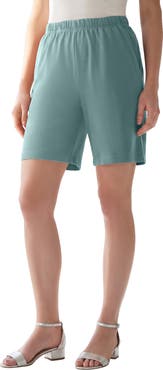 Roaman's Plus Size Soft Knit Pull On Short (plus)