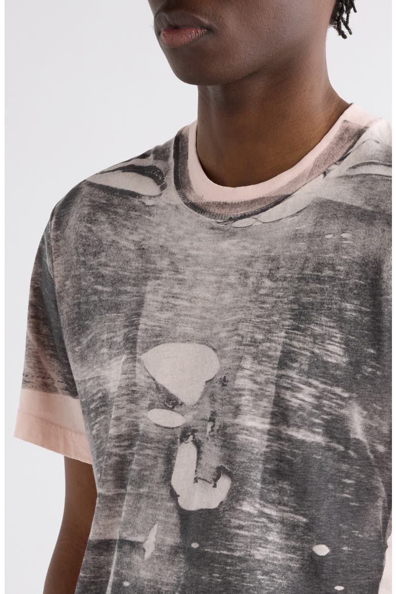 Eamon Trompe l'Oeil T-Shirt, Alternate, color, PINK/ GREY