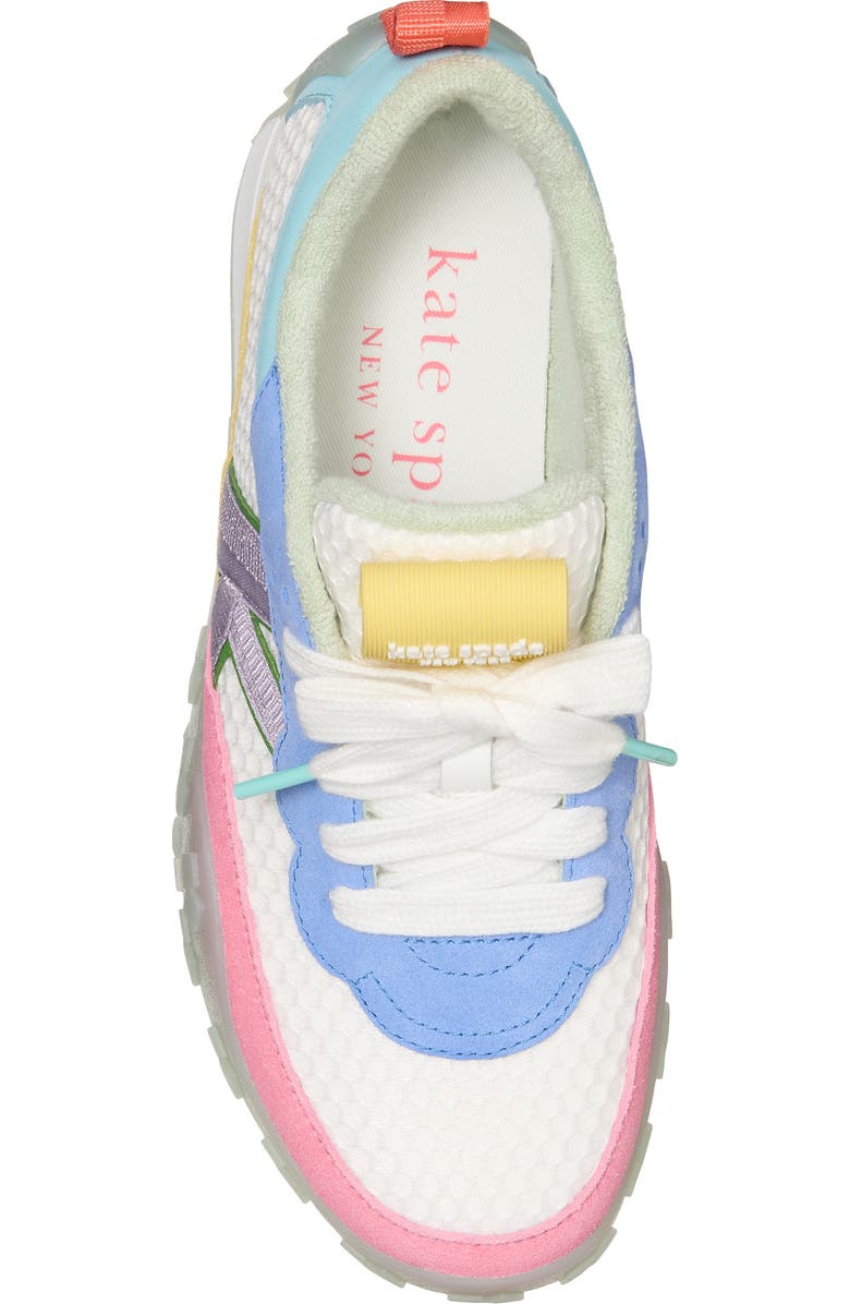 Kate Spade New York k as in kate low top sneaker, Alternate, color, Gossamer Blue Multi