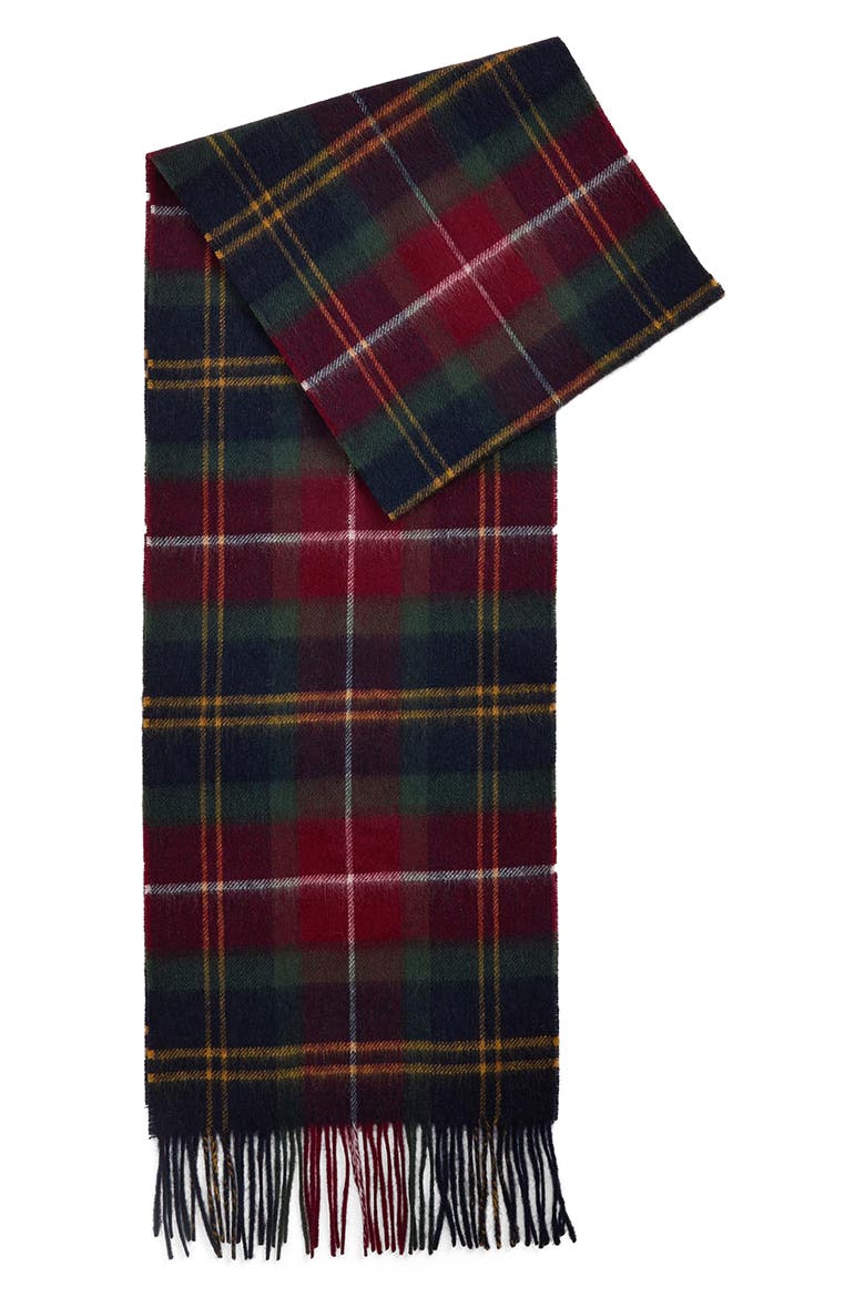Wool & Cashmere Scarf, Alternate, color, WINTERBERRY TARTAN