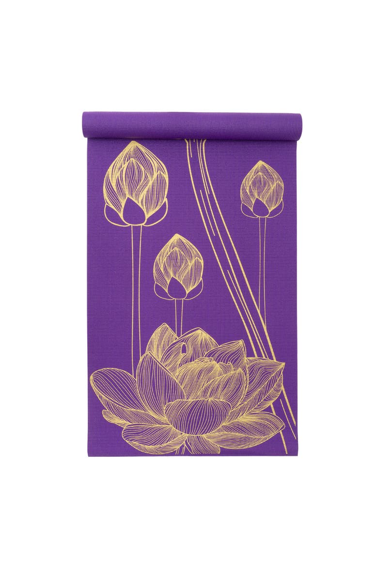 Printed Yoga Mat, Main, color, Brown