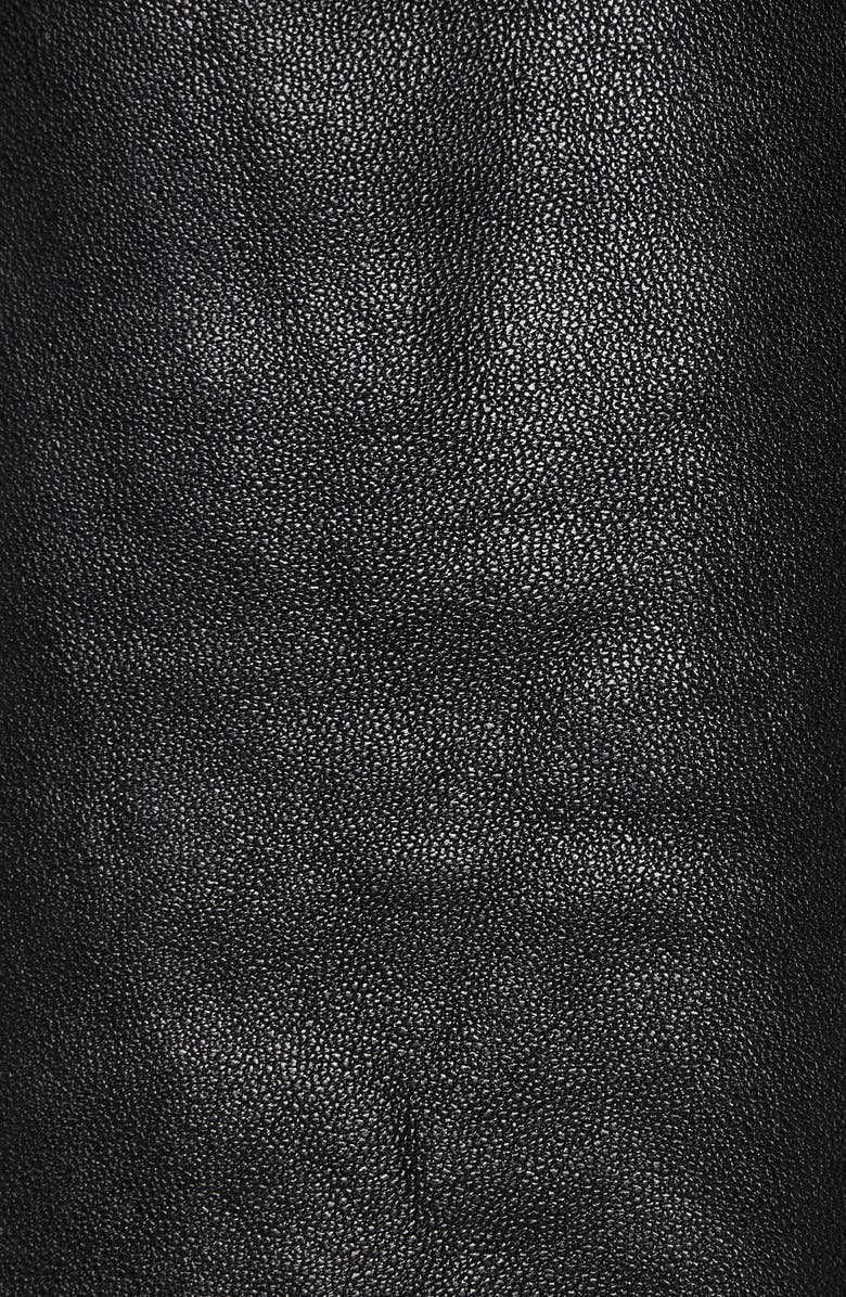 AllSaints Arla Lea Leather Shorts, Alternate, color,