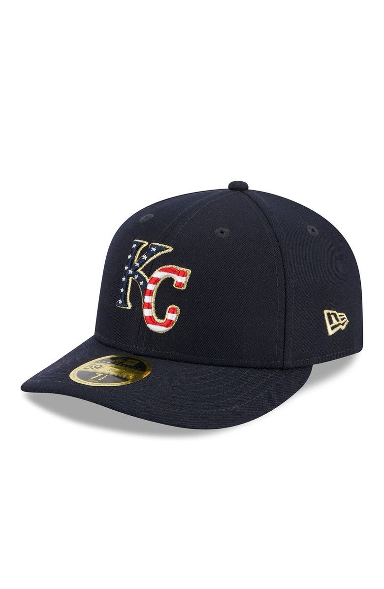 New Era Men's New Era  Navy Kansas City Royals 2023 Fourth of July Low Profile 59FIFTY Fitted Hat, Alternate, color, 