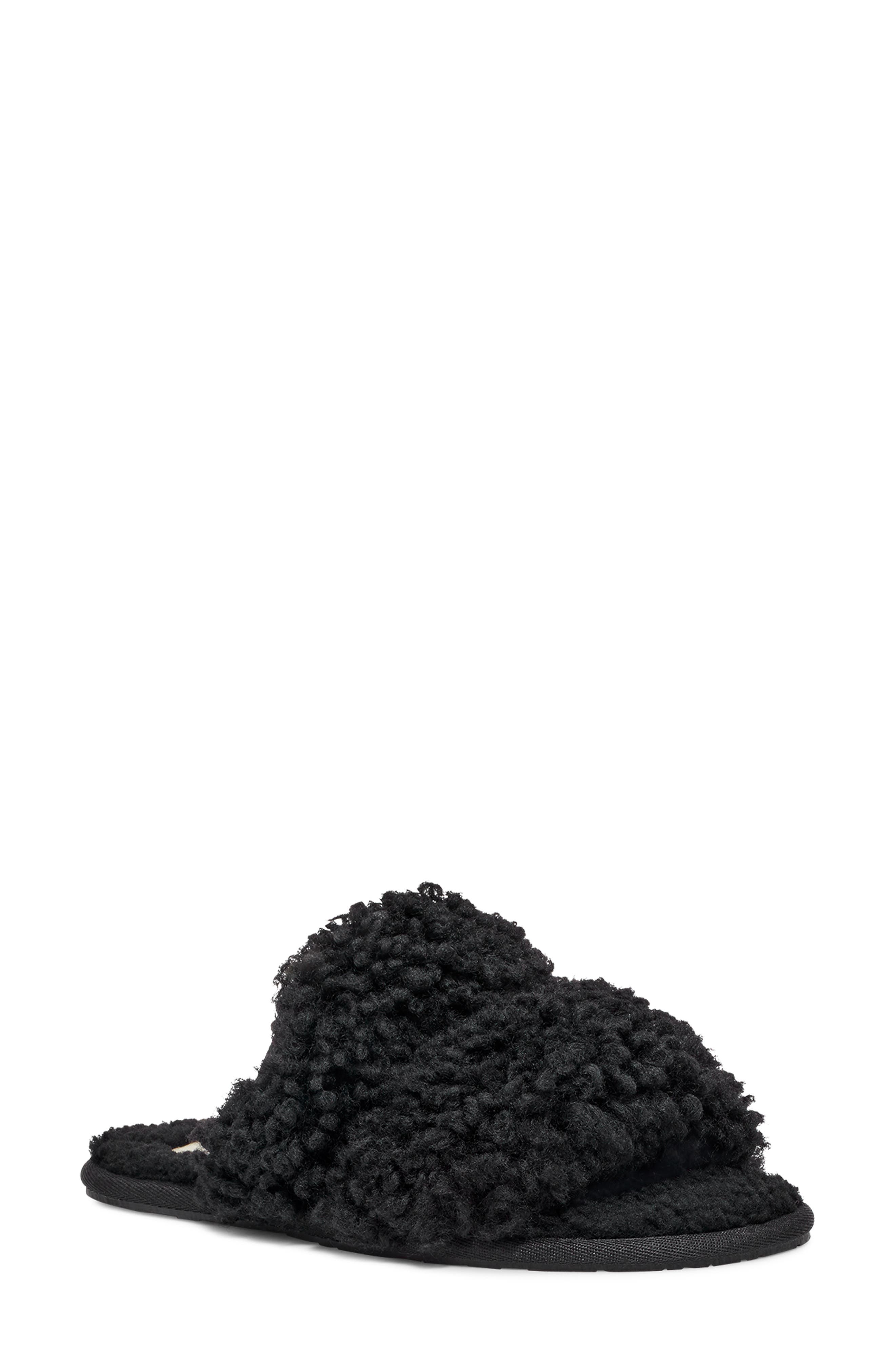 UGG<sup>®</sup> Maxi Curly Genuine Shearling Scuffetta Slipper, Main, color, 