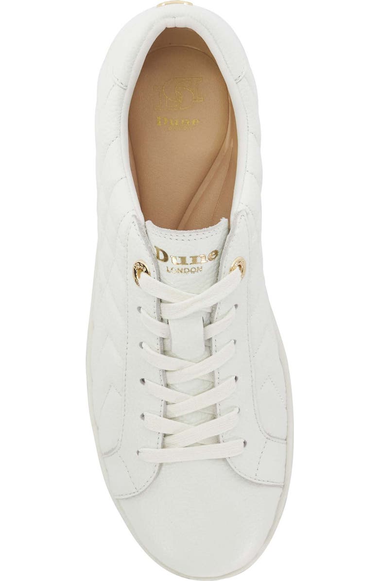 Dune London Egent Sneaker, Alternate, color, White