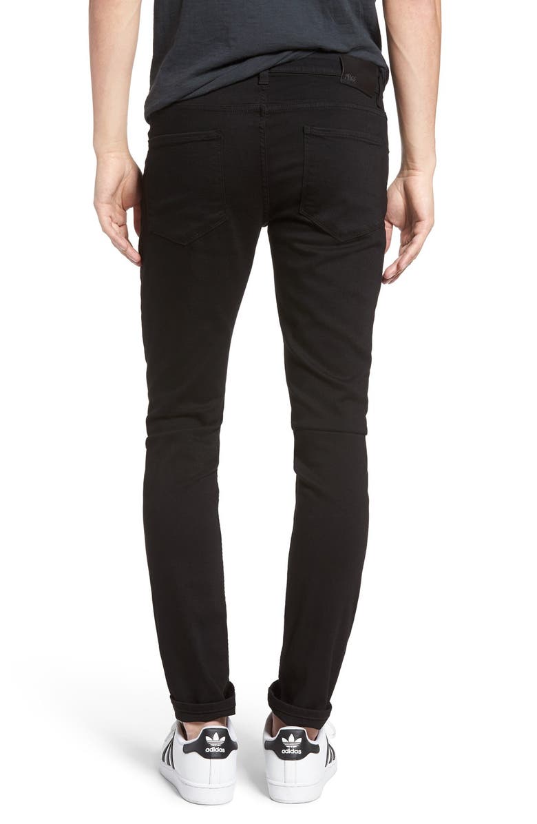 PAIGE Transcend - Croft Skinny Fit Jeans, Alternate, color, Black Shadow