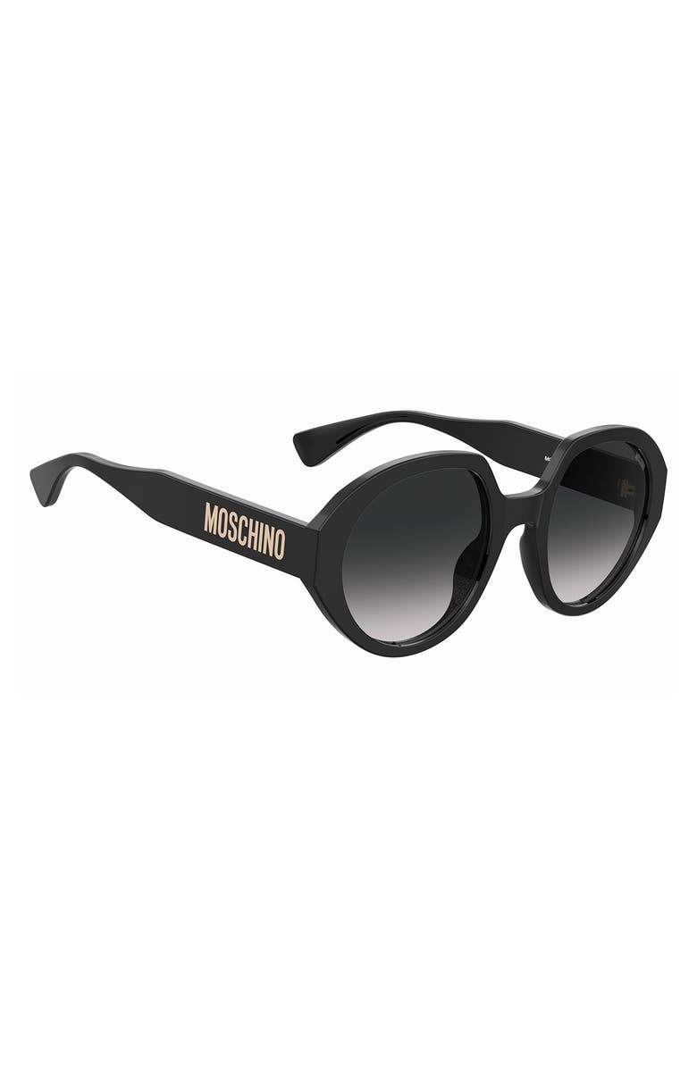 Moschino 53mm Gradient Round Sunglasses, Alternate, color,