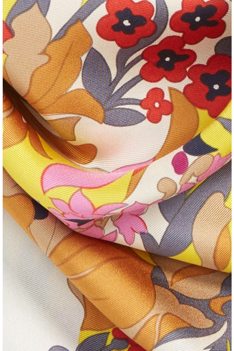 Twiggy Silk Scarf, Alternate, color, LILAC
