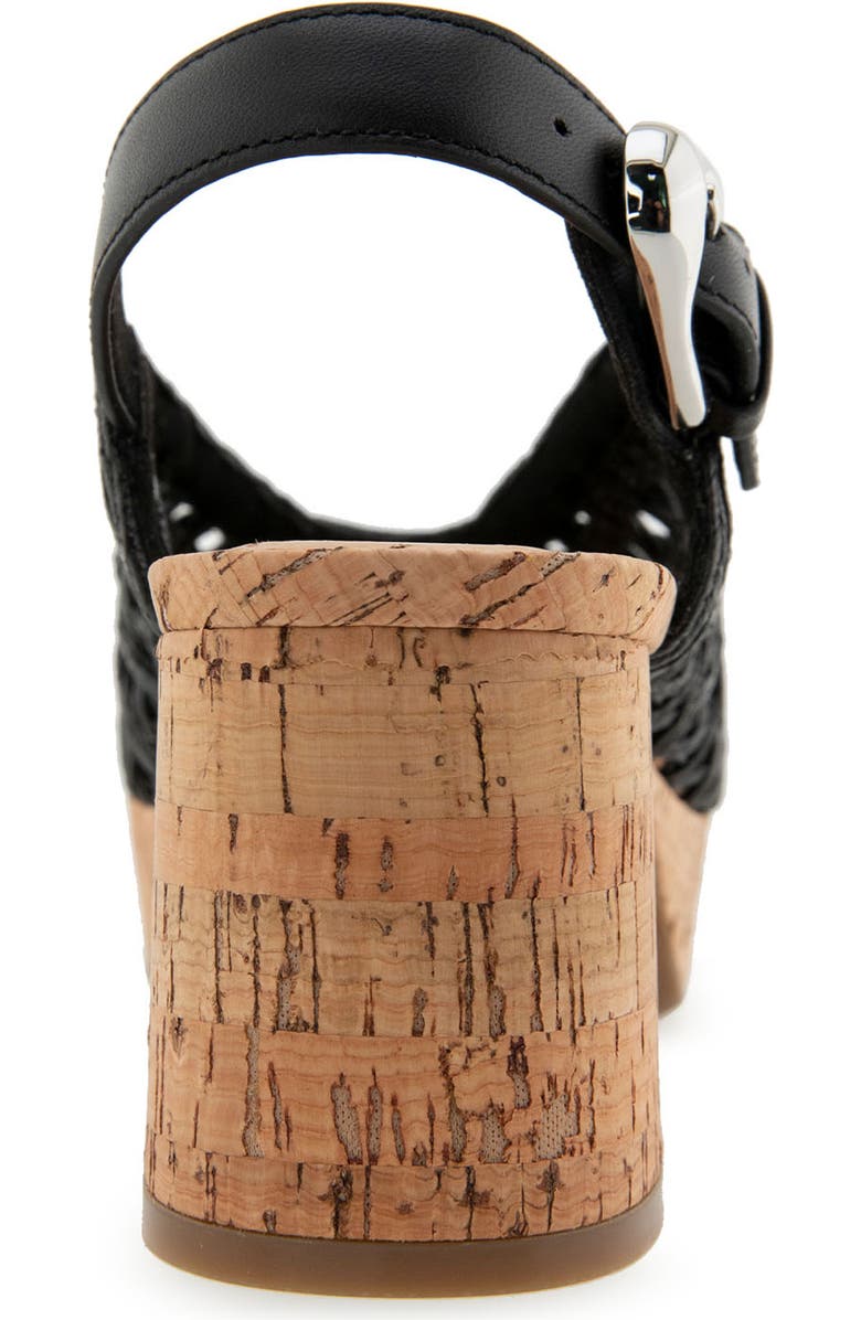 Aerosoles Cornelia Slingback Platform Sandal, Alternate, color, Black Embroidered/ Cork Heel