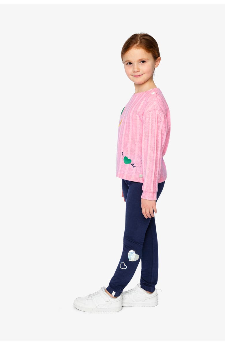 Deux par Deux Organic Cotton Soft Stretchy Glitter Leggings, Alternate, color,