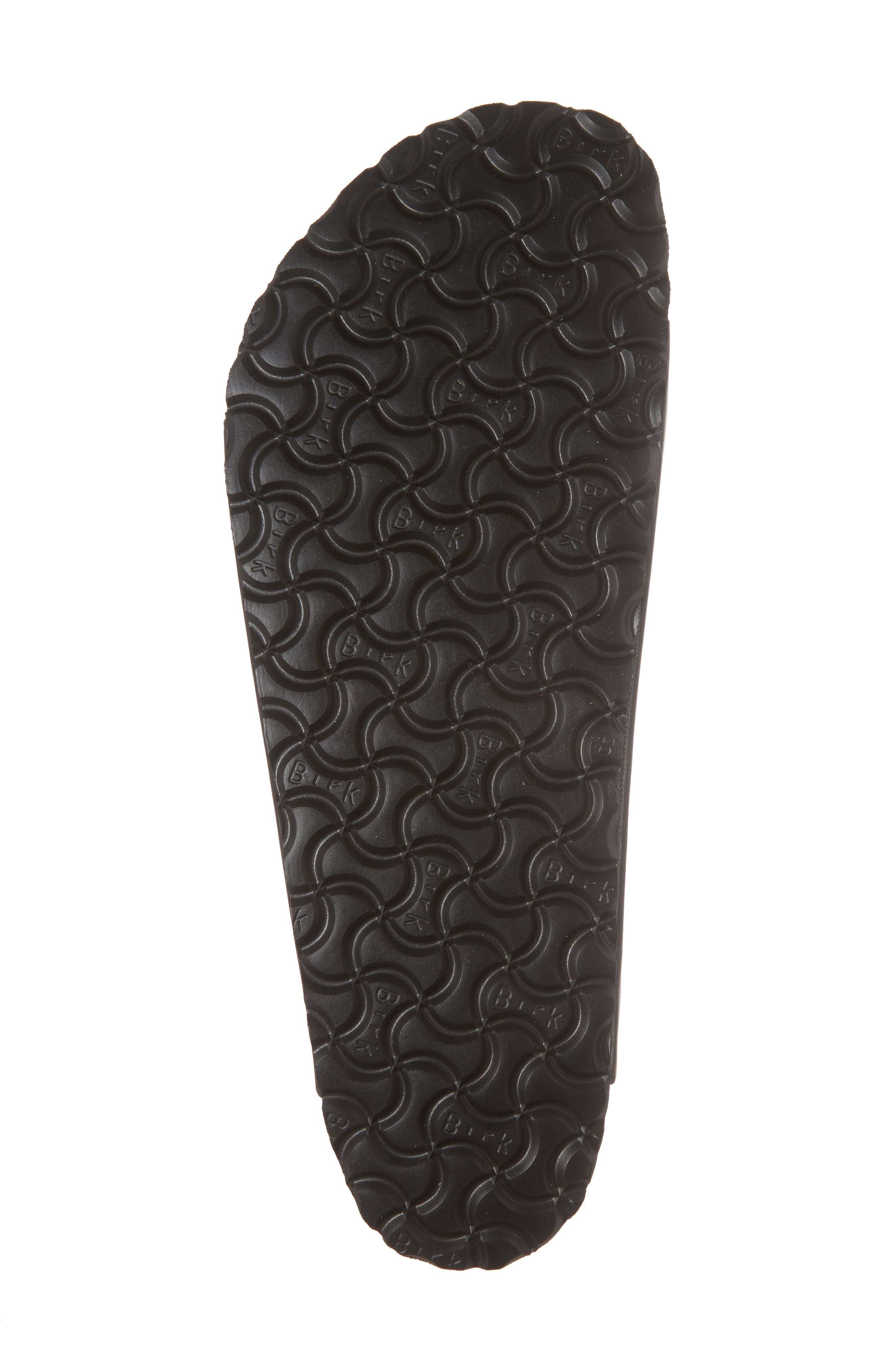 Birkenstock Arizona Soft Slide Sandal, Alternate, color, Black Oiled Suede